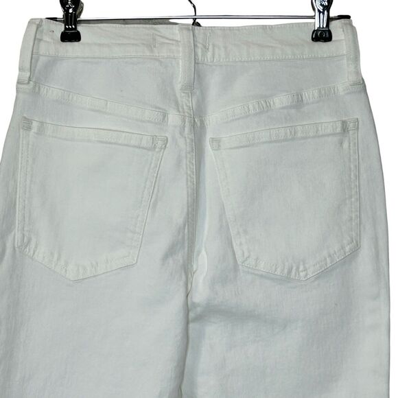 Madewell The Perfect Vintage Jean Straight Leg High Rise White Women's 24 NWD - Picture 6 of 13